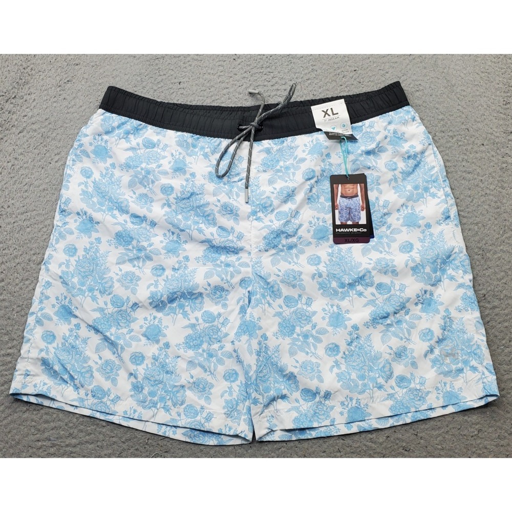 Hawke & Co Swim Trunks Mens XL Multi Floral Mesh Lined Surf Surfing Water Polo
